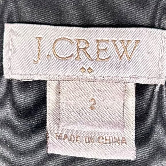 J. Crew Diamond Pattern Size 2 V-Neck Midi Dress Black Preppy Work - Picture 5 of 6